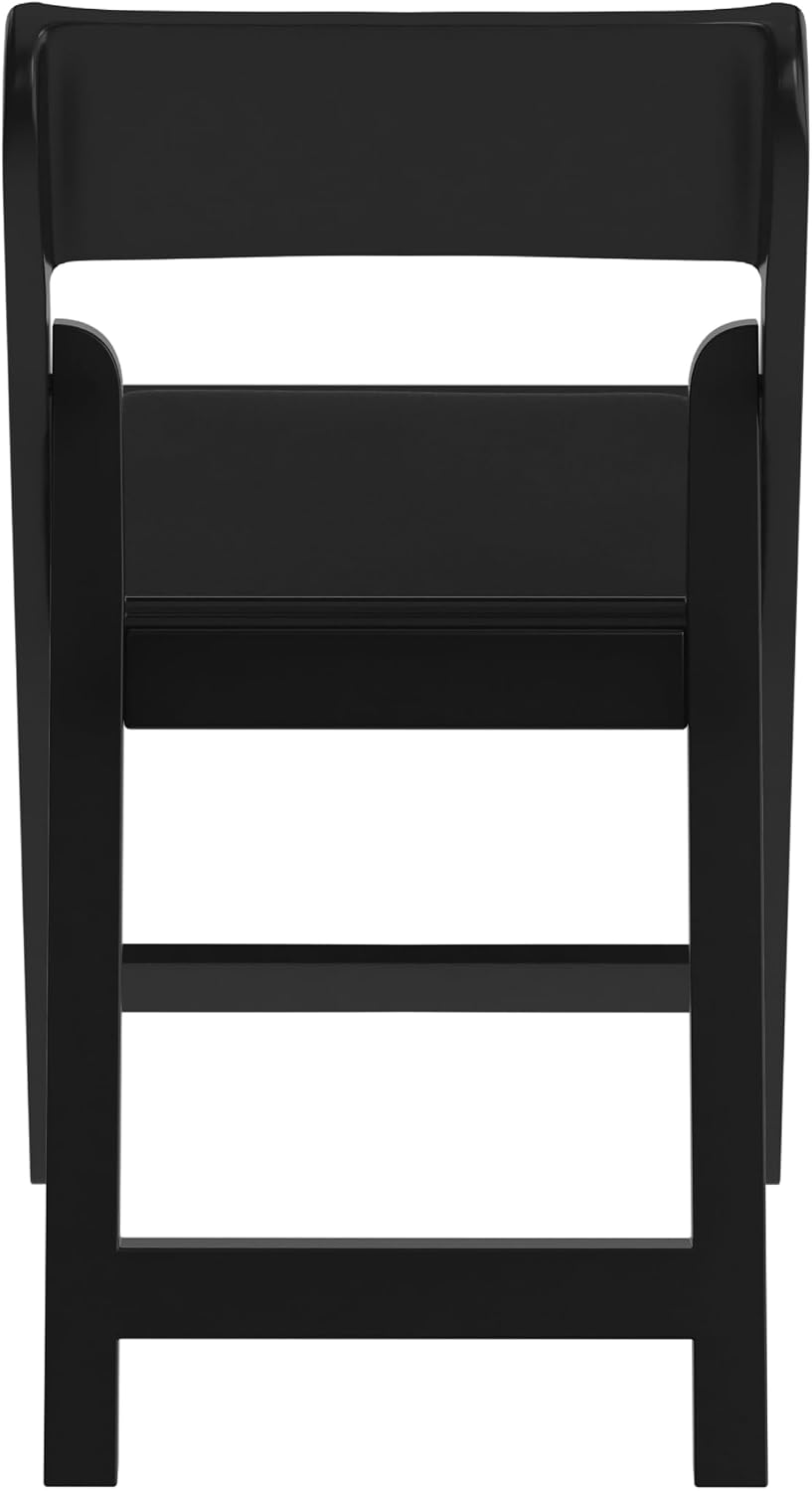 Black Padded Resin Folding Chairs