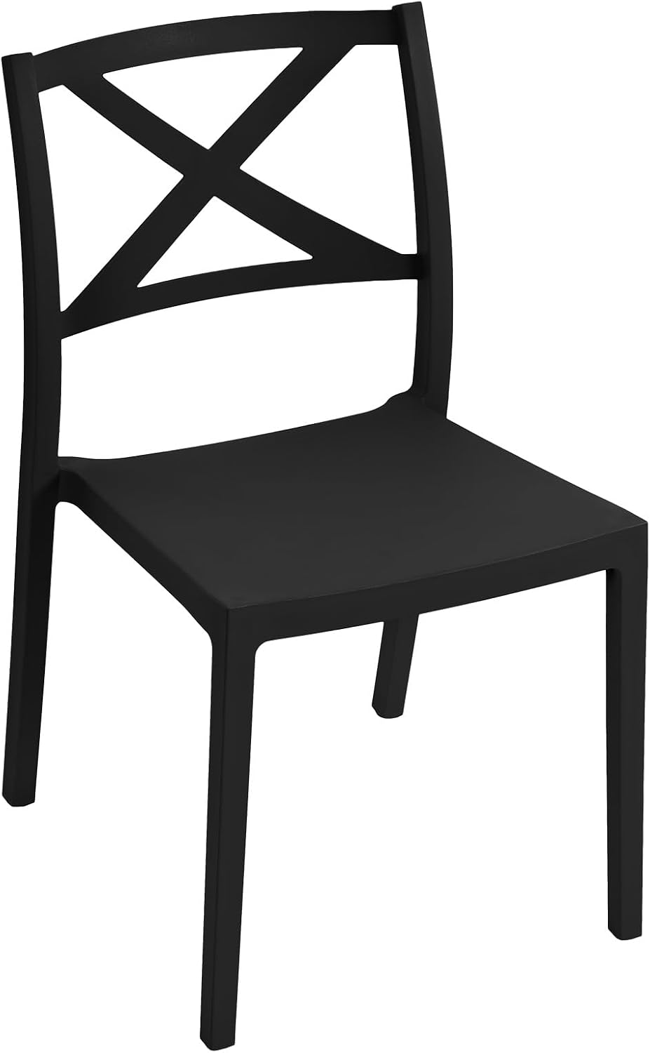 Black Stackable Outdoor Dining Chairs