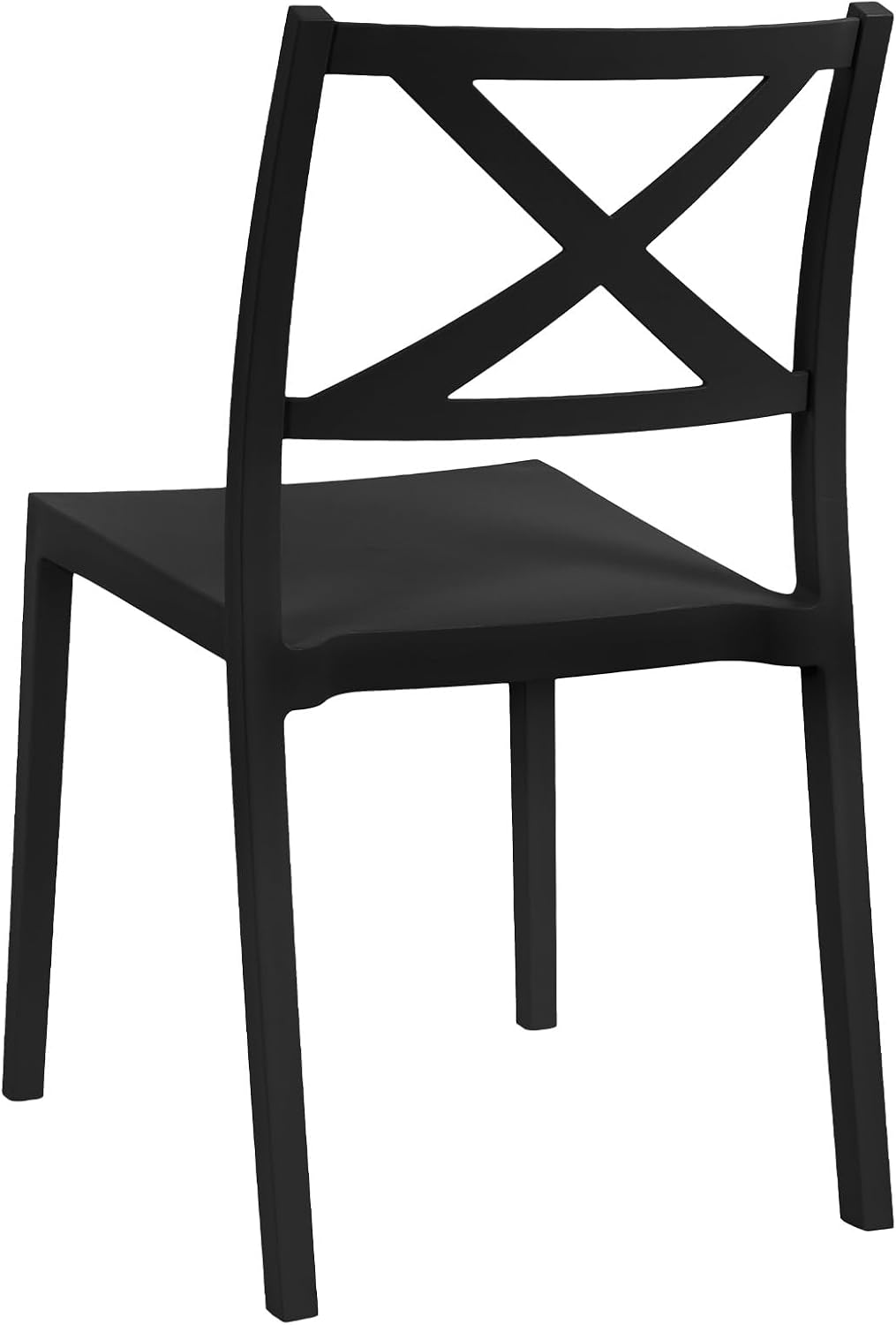 Black Stackable Outdoor Dining Chairs