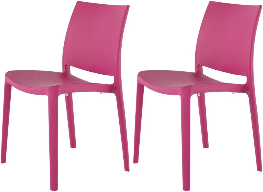 Fuchsia Stackable Dining Chairs