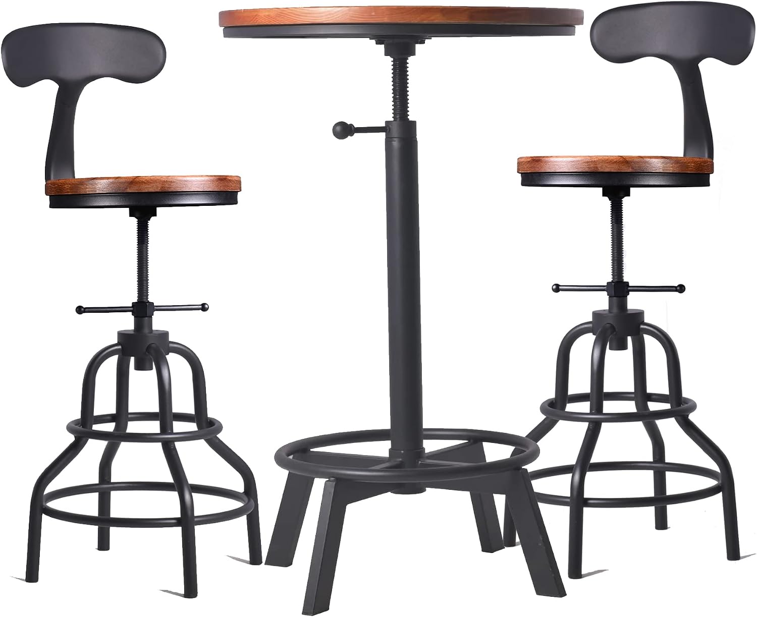 Round Adjustable Table Chair Set