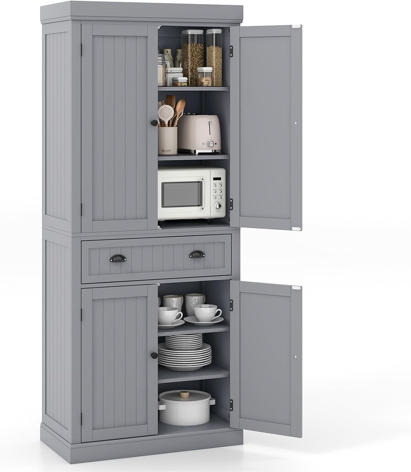 Tall Traditional Storage Pantry Cabinet