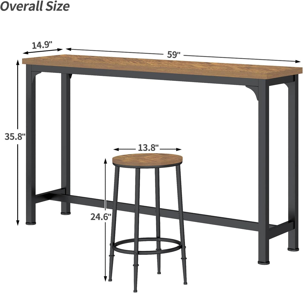 Brown Multi-Piece Breakfast Table Set