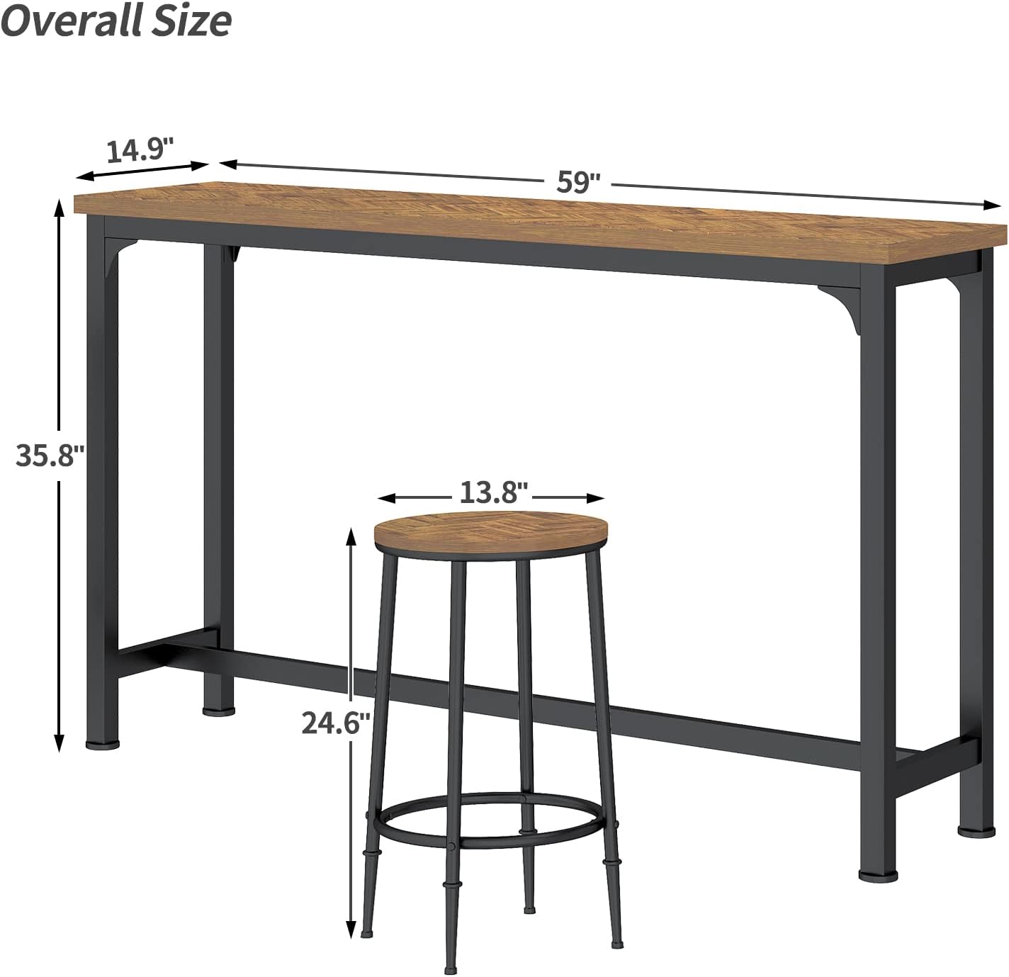 Brown Multi-Piece Breakfast Table Set
