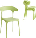 Pistachio Green Stackable Plastic Chairs
