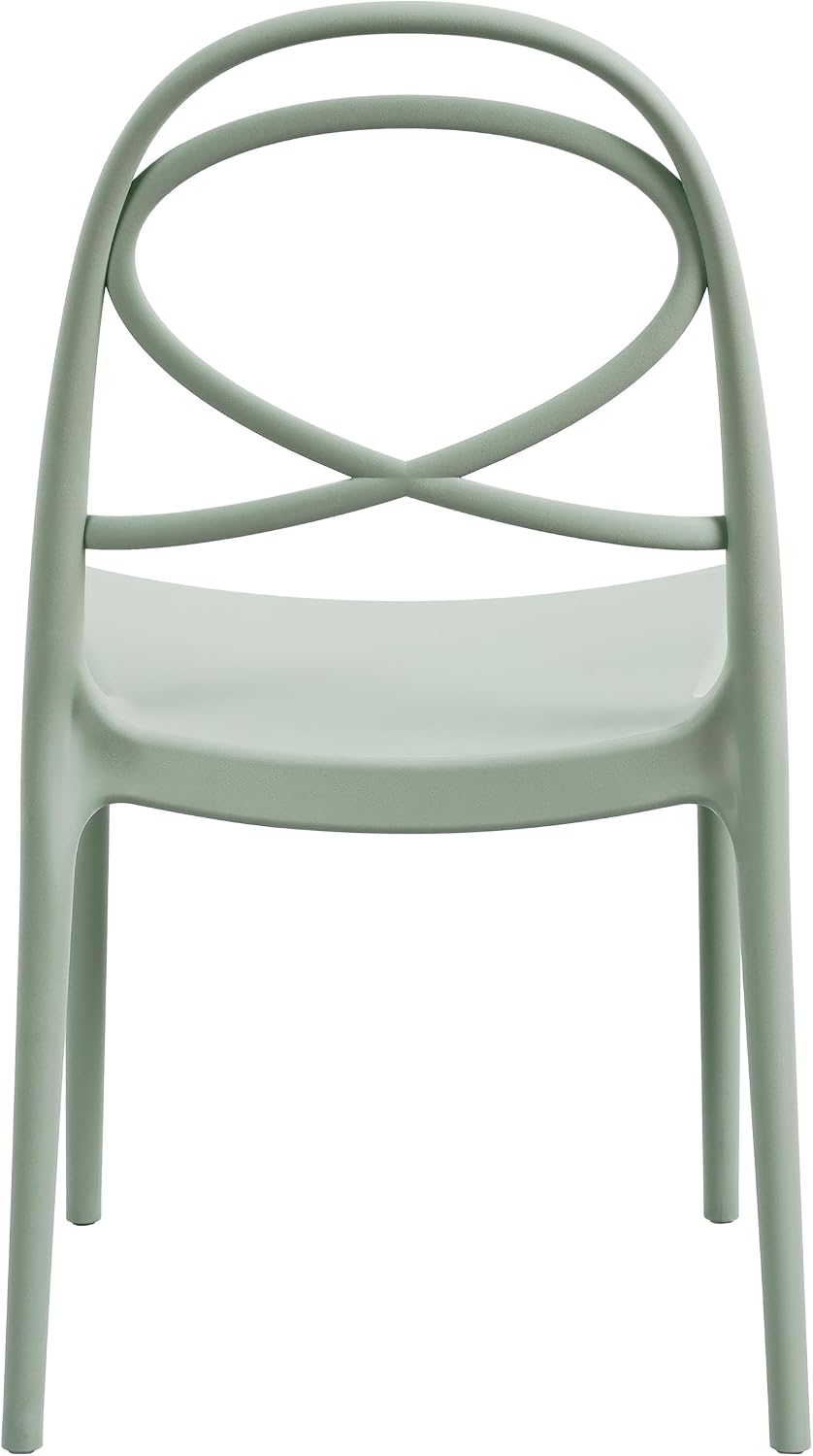 Green X-Back Stackable Chairs