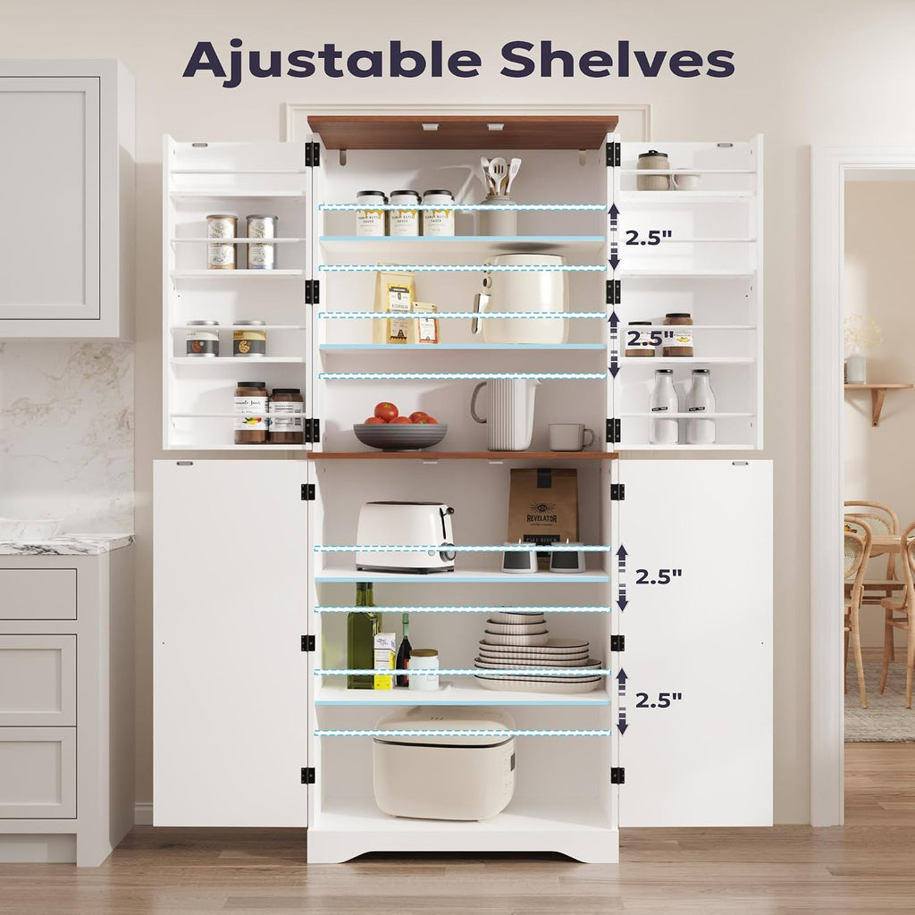 Tall White Storage Cabinet With Door