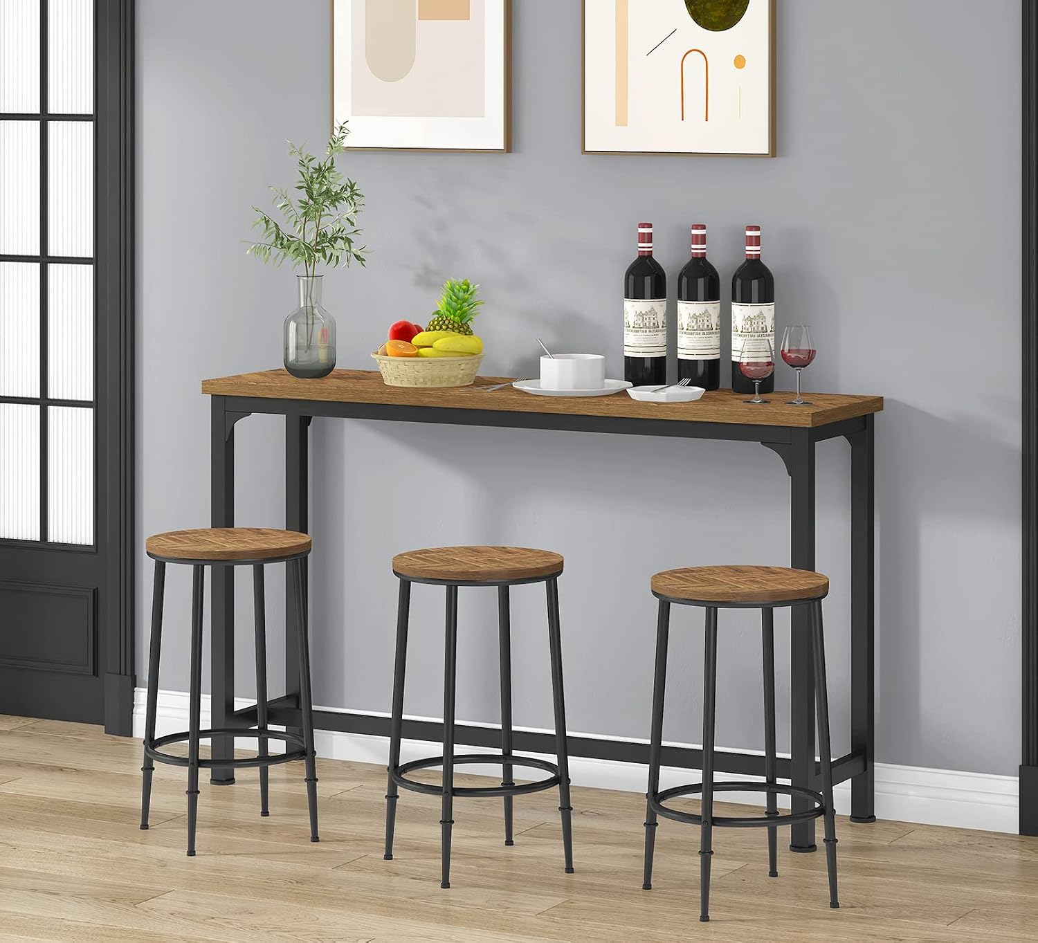 Brown Multi-Piece Breakfast Table Set