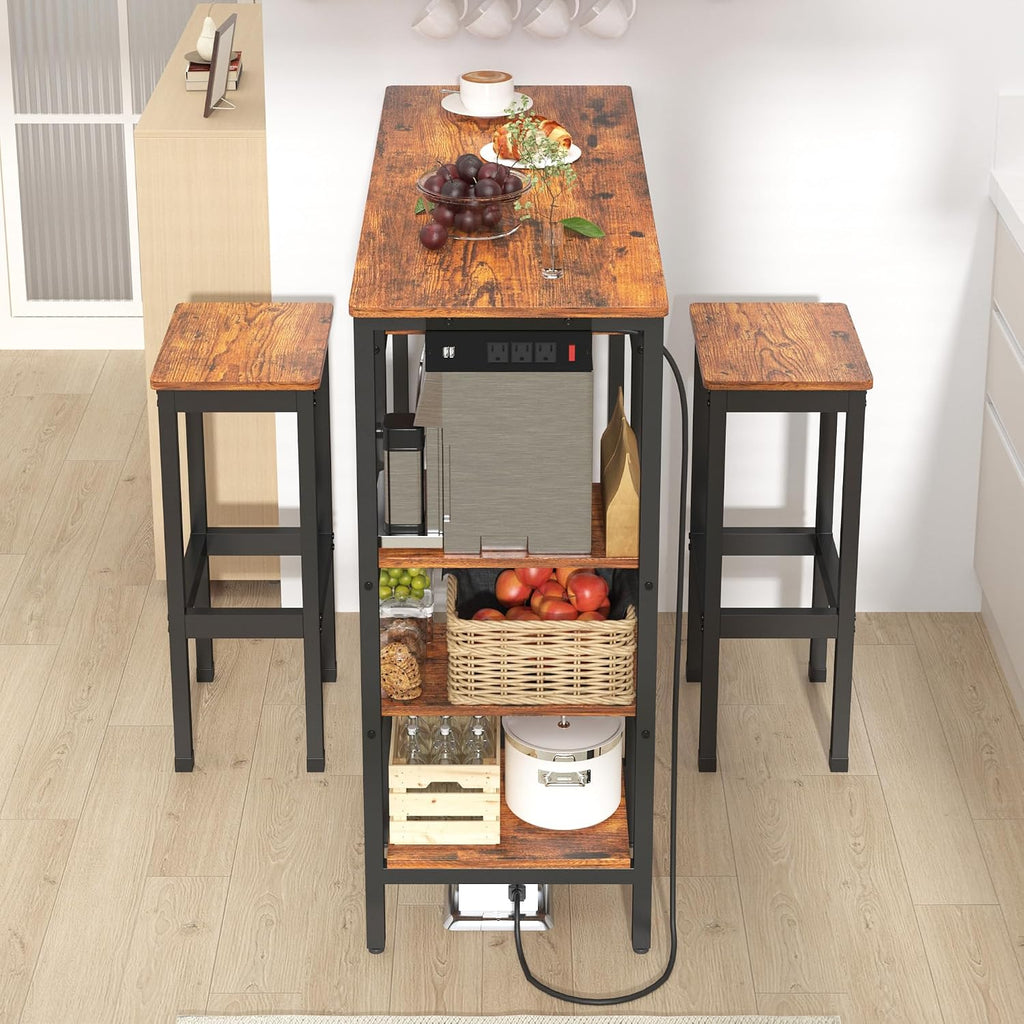 Industrial Bar Table Chair Set