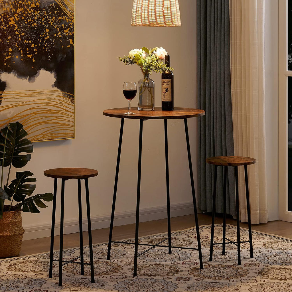Brown 3-Piece Pub Table Set