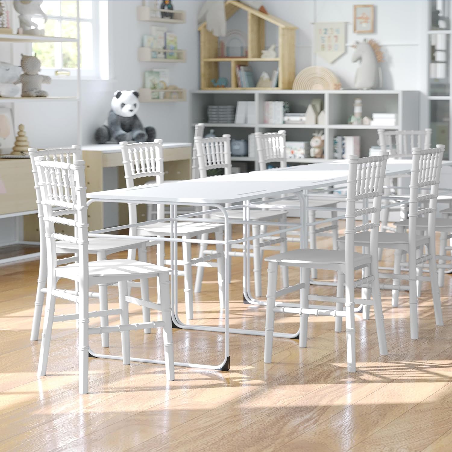 White Kids Resin Event Chairs