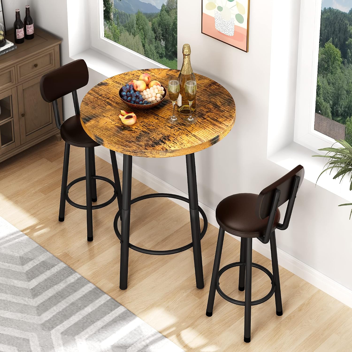 Modern 3-Piece Dining Table Set