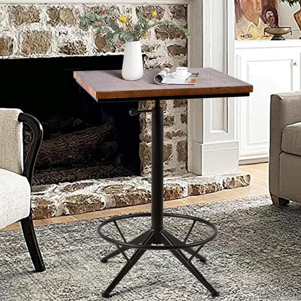 Adjustable Square Bar Table Set