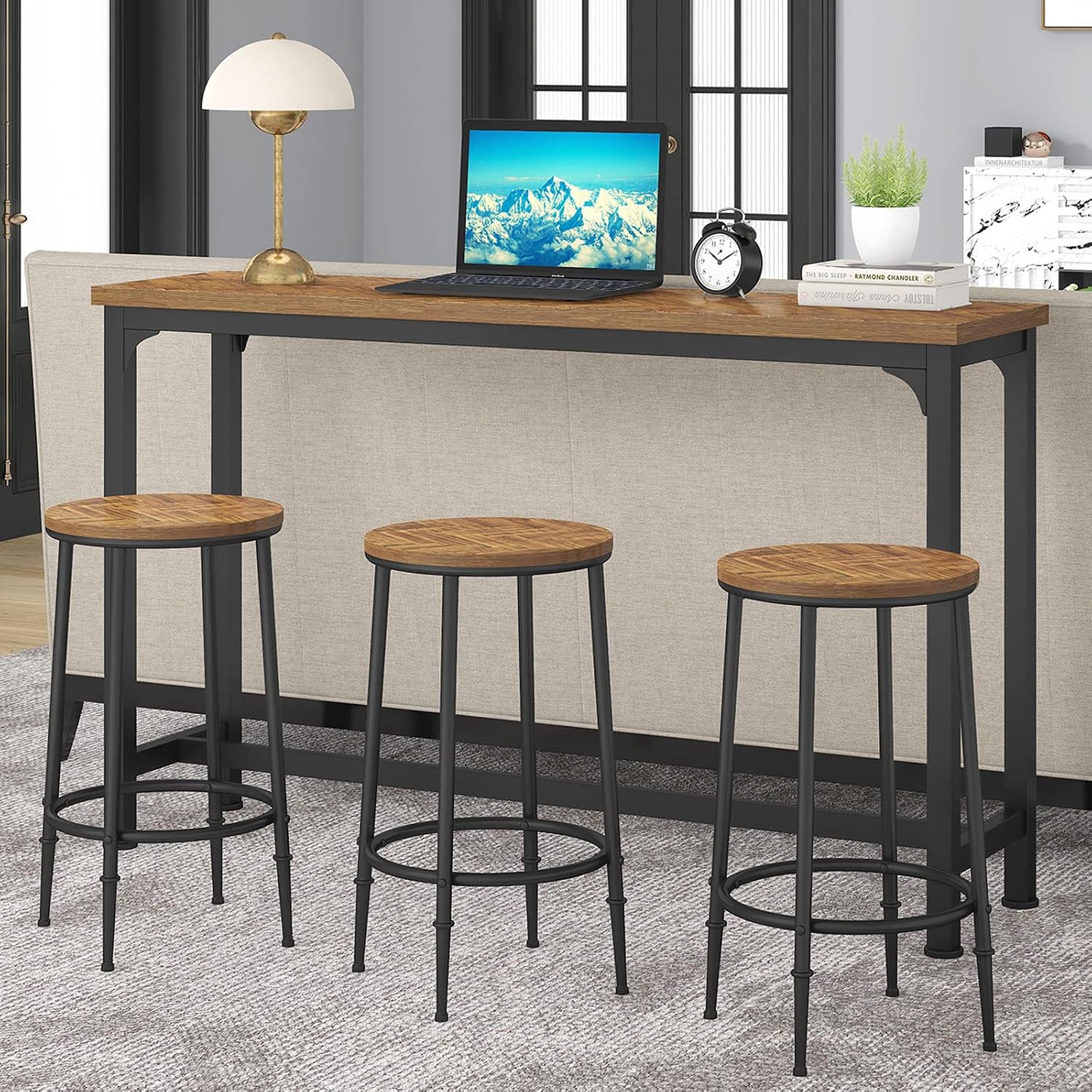 Brown Multi-Piece Breakfast Table Set